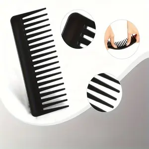 1 Pc Gentle Detangling Comb for Smooth and Tangle-Free Hair Styling - Wide Tooth Design for Easy Maneuvering and Less Breakage - No Handle for Comfortable Grip - Ideal for Use with Shampoo and Conditioner