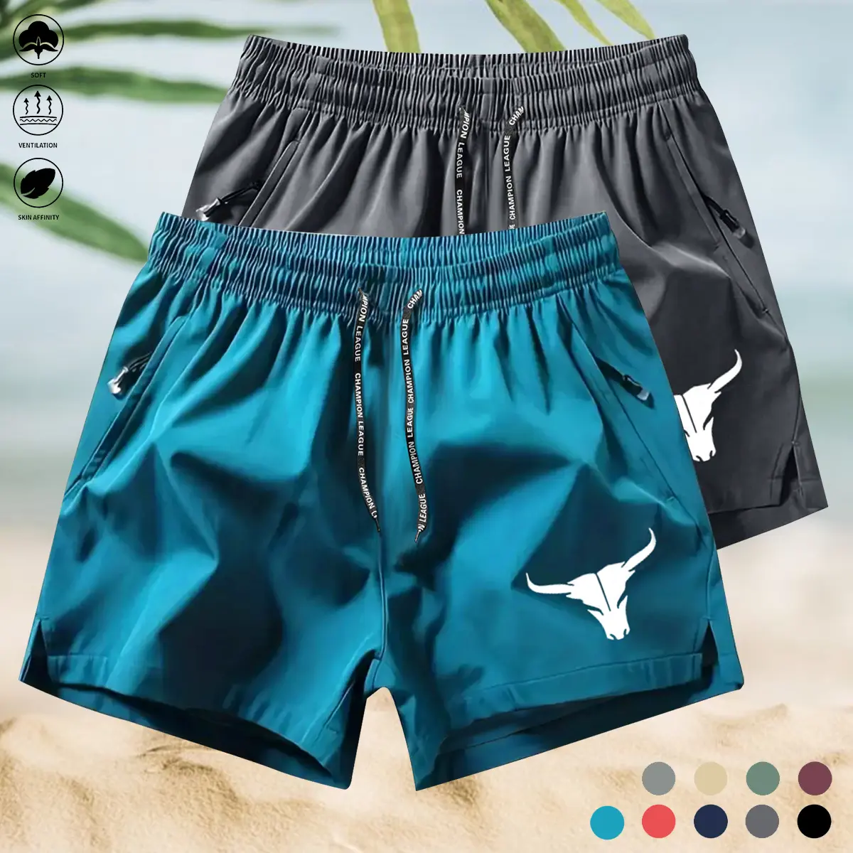 Lake Blue + Dark Gray