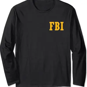 Federal Bureau Of Investigation Fbi Costume Long Sleeve T-shirt