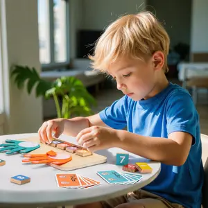 Montessori Math Toys for Toddlers 2-5, Wooden Educational Counting Blocks and Number Learning Set, Preschool Homeschool Supplies for Boys and Girls, Early Learning Manipulatives, Board, Ideal Birthday Gift for Kids