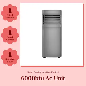 Midea  6000 BTU DOE  Smart Portable Air Conditioner (Like New) - 3-in-1 AC Cools up to 250 sq ft, Quiet Room Cooler with Dehumidifier & Fan, Works with Alexa/Google Assistant, Window Installation Kit Included
