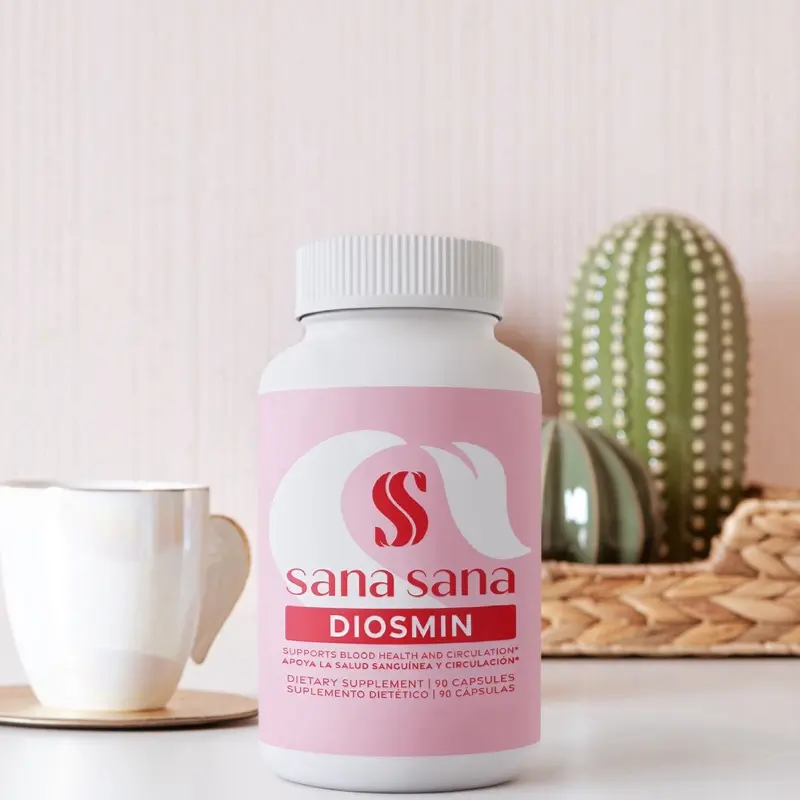 Sana Sana Diosmin 750mg - Supports Blood Health and Circulation - 90 Capsules - Dietary Supplement