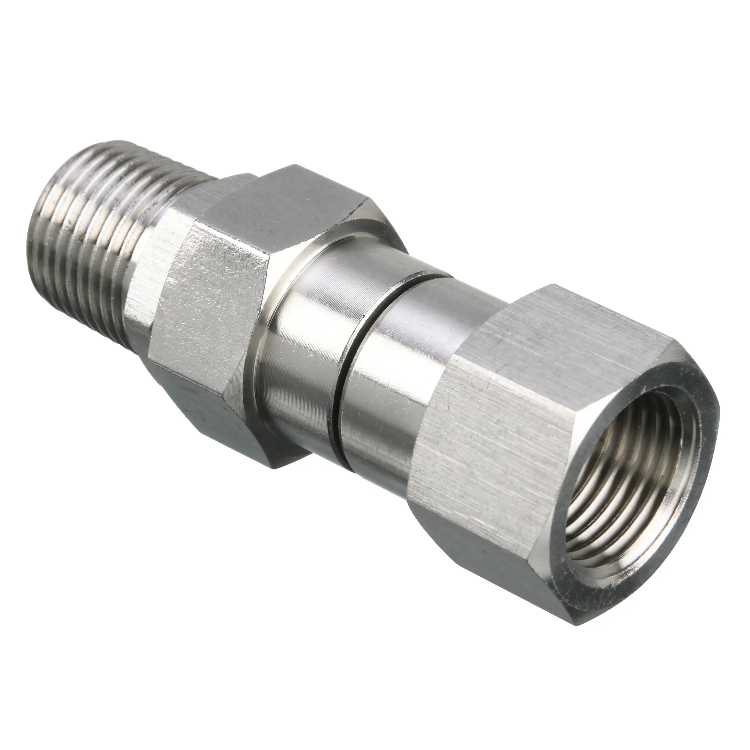 M MINGLE Pressure Washer Swivel, 3/8 Inch NPT Male Thread Fitting, Stainless Steel, 4500 PSI