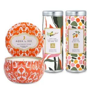 Bibi's Market Balinese Teak Candle & Tea Gift Set