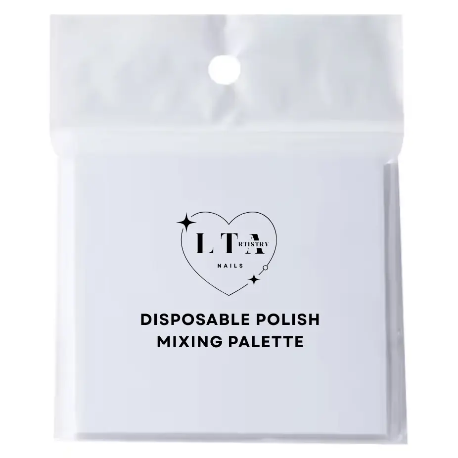 Disposable Waterproof Nail Art Mixing Paper for Drawing & Design - 50 Sheets Eco-Friendly Palette Paper for Manicure & Cutics