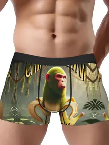 Chimpanzini Bananini Italian Brainrot Men Underwear Boxer Briefs
