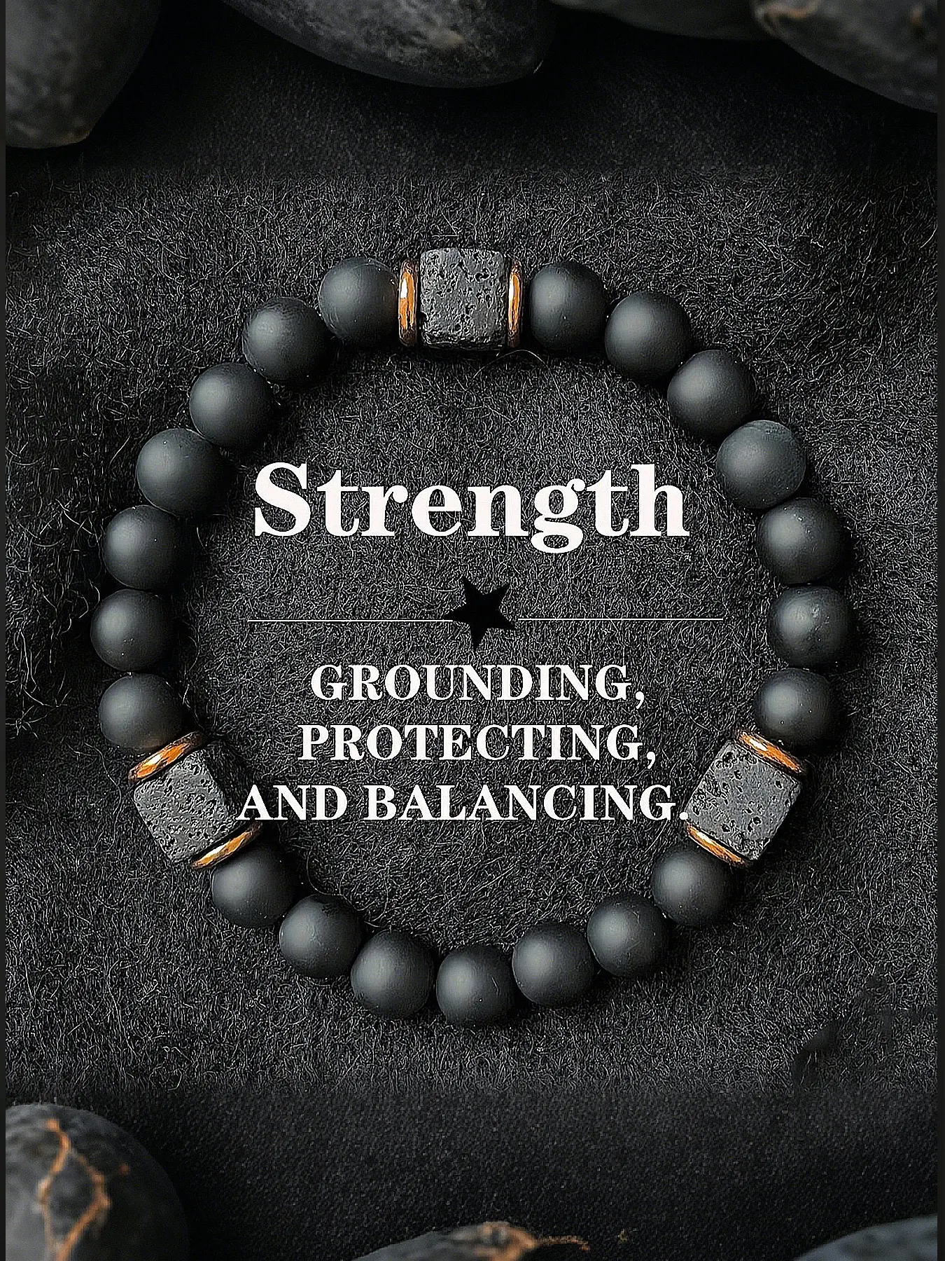 Obsidian Bracelet and Necklace, 8mm Protective Stone, Men's Matte Energy Jewelry, Boost Confidence and Stability, Energy Healing Bracelet, Jewelry Gifts