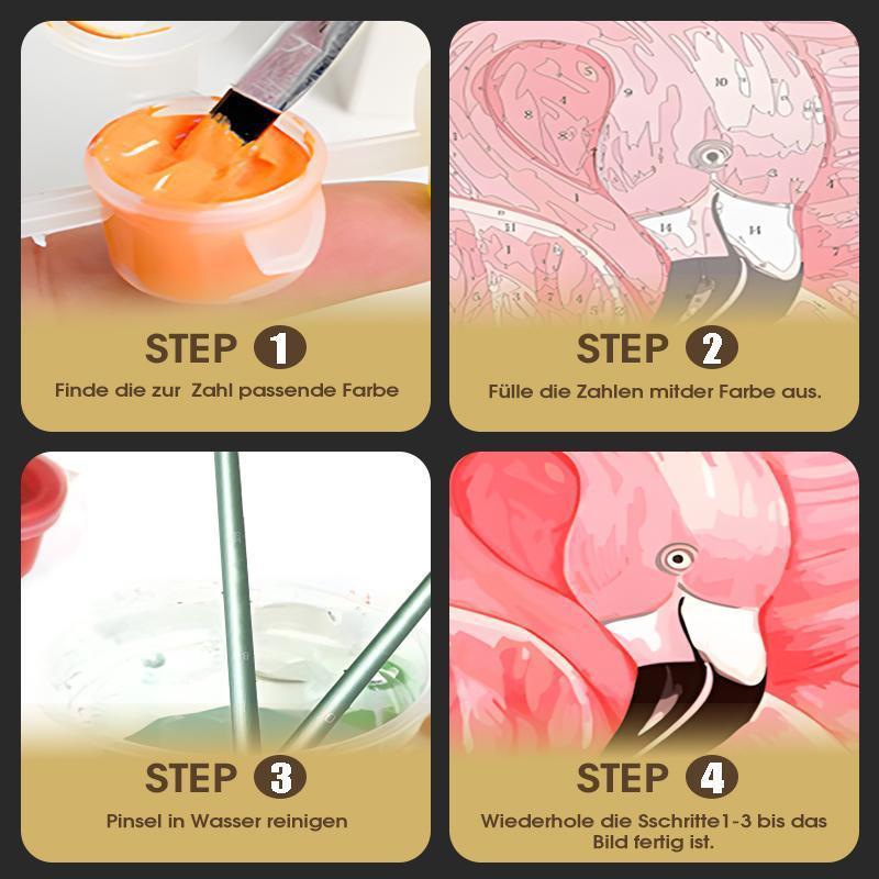 DIY Malen nach Zahlen Set-"Lesegorilla"
