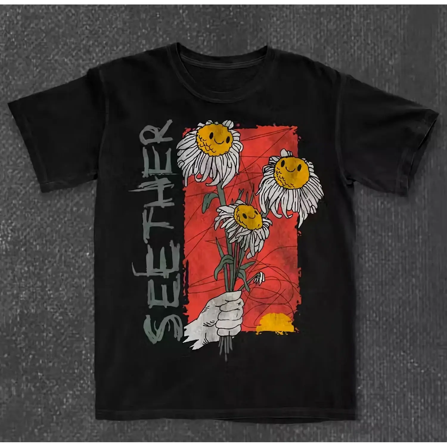 SEETHER Band Black 100% Cotton Size S-4XL Shirt