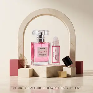 Gourmand Perfume Duo: Smelling like a magical marshmallow unicorn Long-lasting fragrance— ROOWPS Date Night Fragrance of the day (Full Size Spray & Portable Roll-On Oil Bundle) — Perfect Gift for Her!