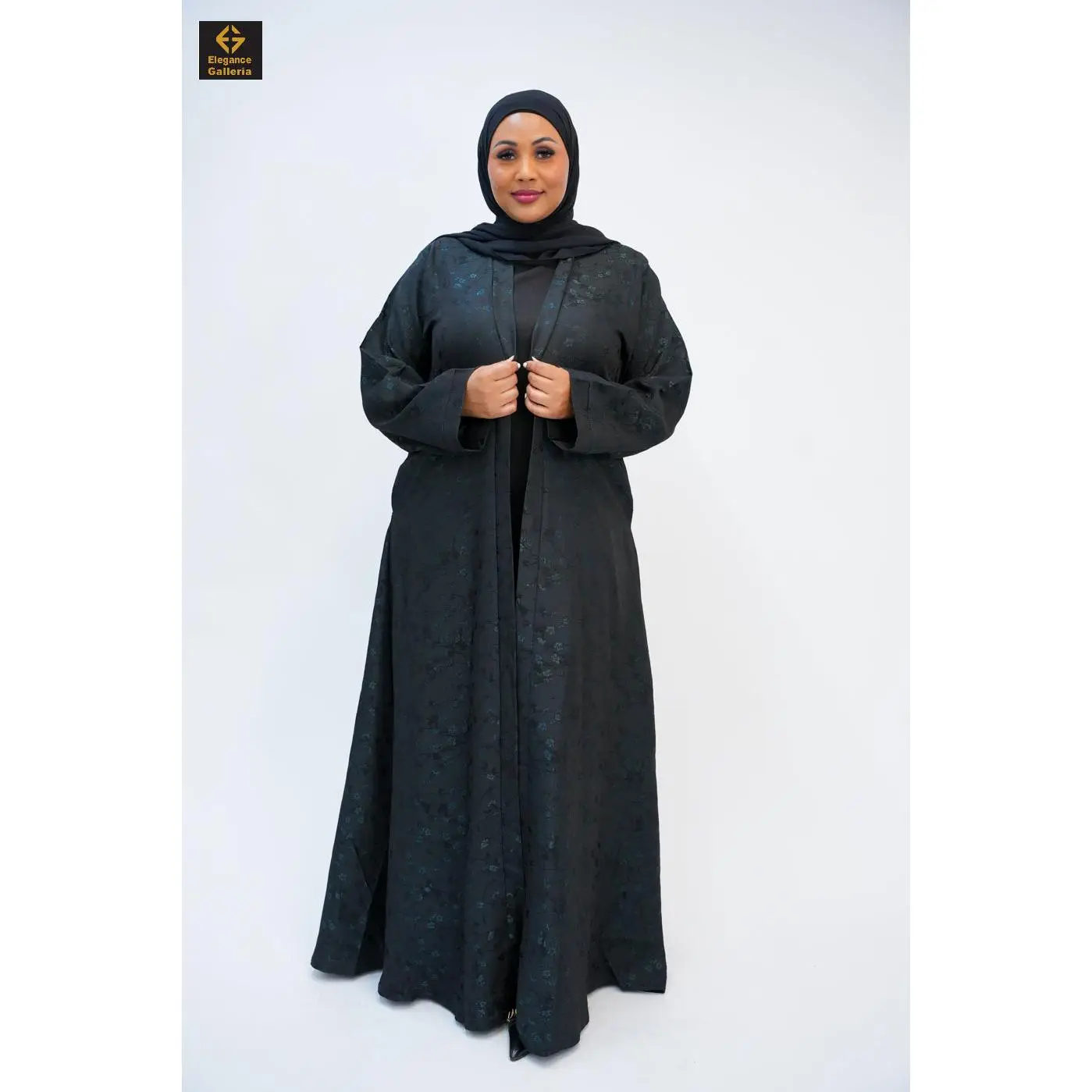 Textured Open Abaya(COAT ONLY)