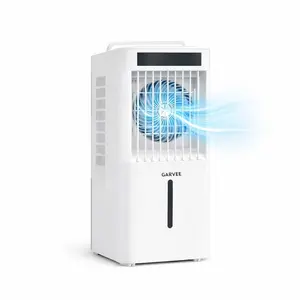 Portable Air Conditioner Fan - 3-Speed Evaporative Cooler, Adjustable Airflow, Remote Control, 2/4/8H Timer, for Bedroom, Dorm, Office, and Travel, White-B, 10L(2.6GAL)