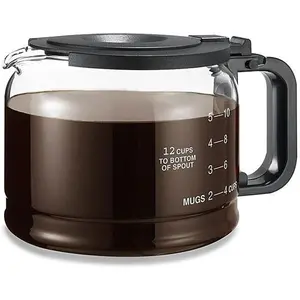 one all GL220BL Universal 12-cup Glass Pause & Serve Coffee Replacement Carafe Black