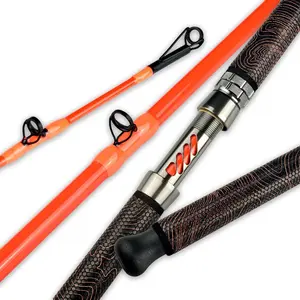 Catfish Fishing Rod, 1 count 7'Glow with Black Light  Catfishing Casting Rods Medium