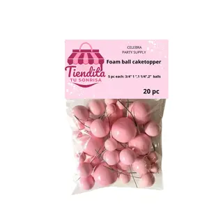 FOAM BALL CAKE TOPPER 20Pz