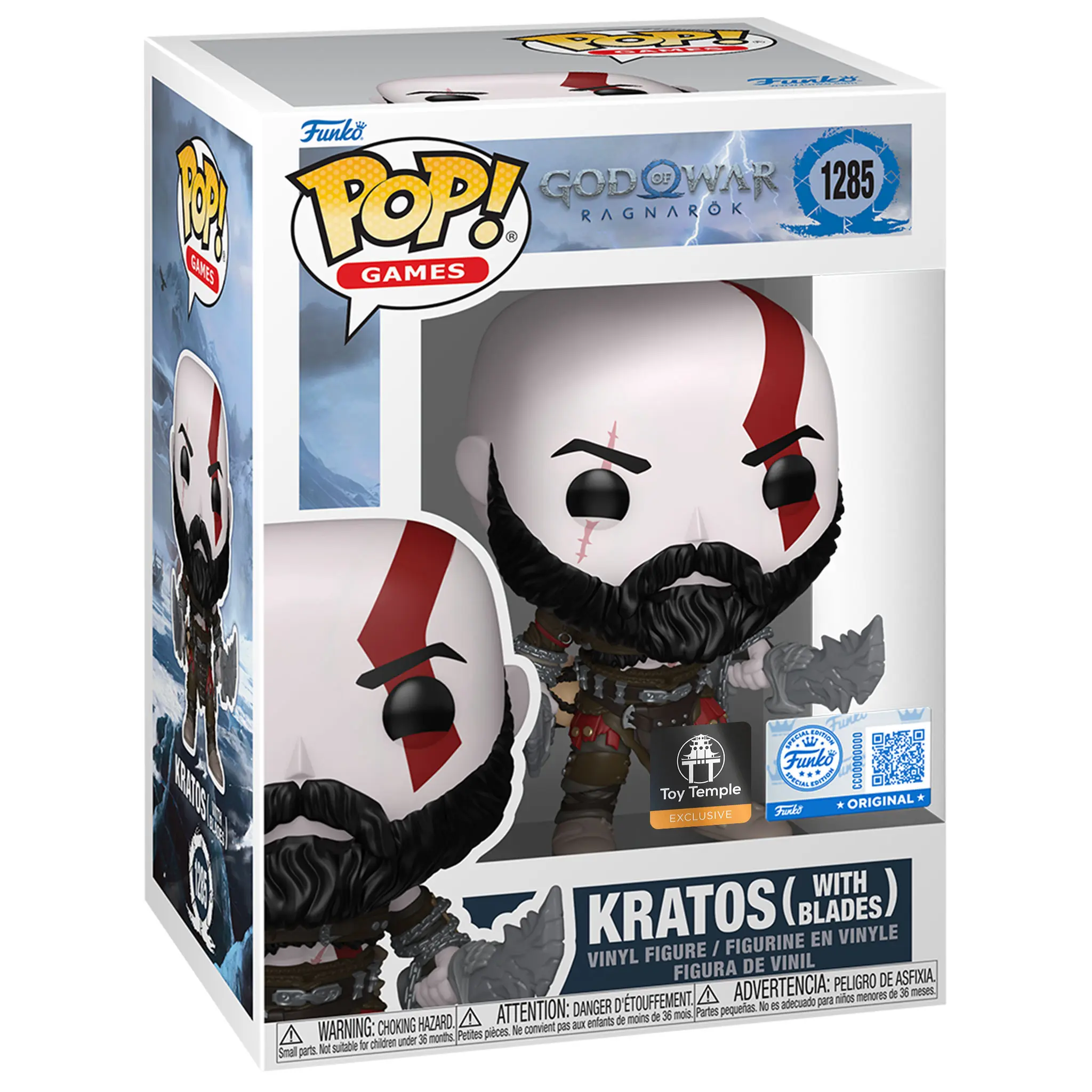 Funko POP! Kratos (with Blades) God of War Ragnarok #1285 [Toy Temple] [Funko]