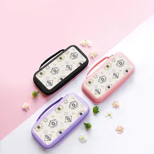 For Switch NS2 (2025) Portable Console Organizer, EVA hard-shell travel bag with multiple compartments and carry strap, holds up to 10 game cards, multiple colorways, holds console and accessories, scratch and drop resistant