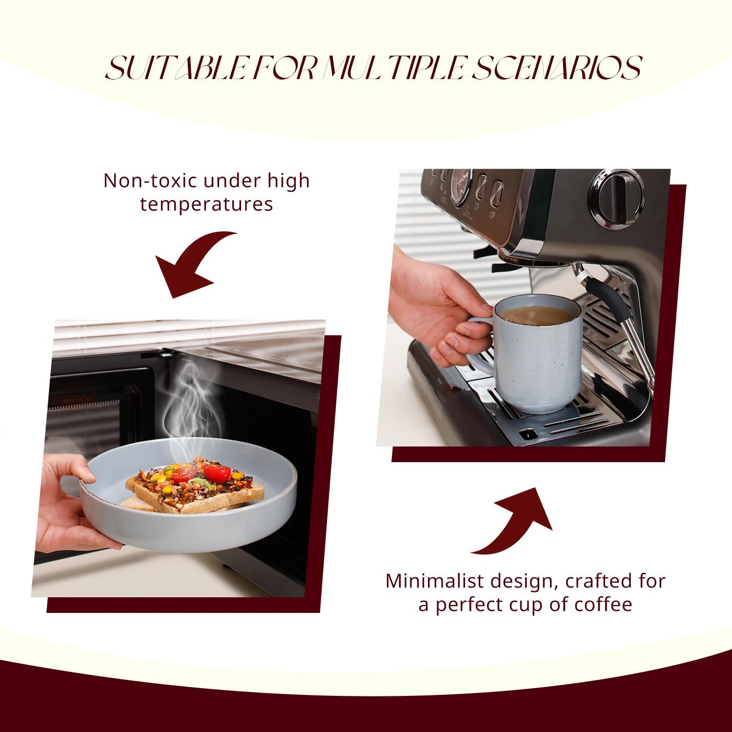 Nordic Style Round Stoneware 20pc Dinnerware Sets Speckled Matt Light Blue Plate and Bowl Set Nordic Style Round Stoneware 20pc Dinnerware Sets Speckled Matt Light Blue Plate and Bowl Set