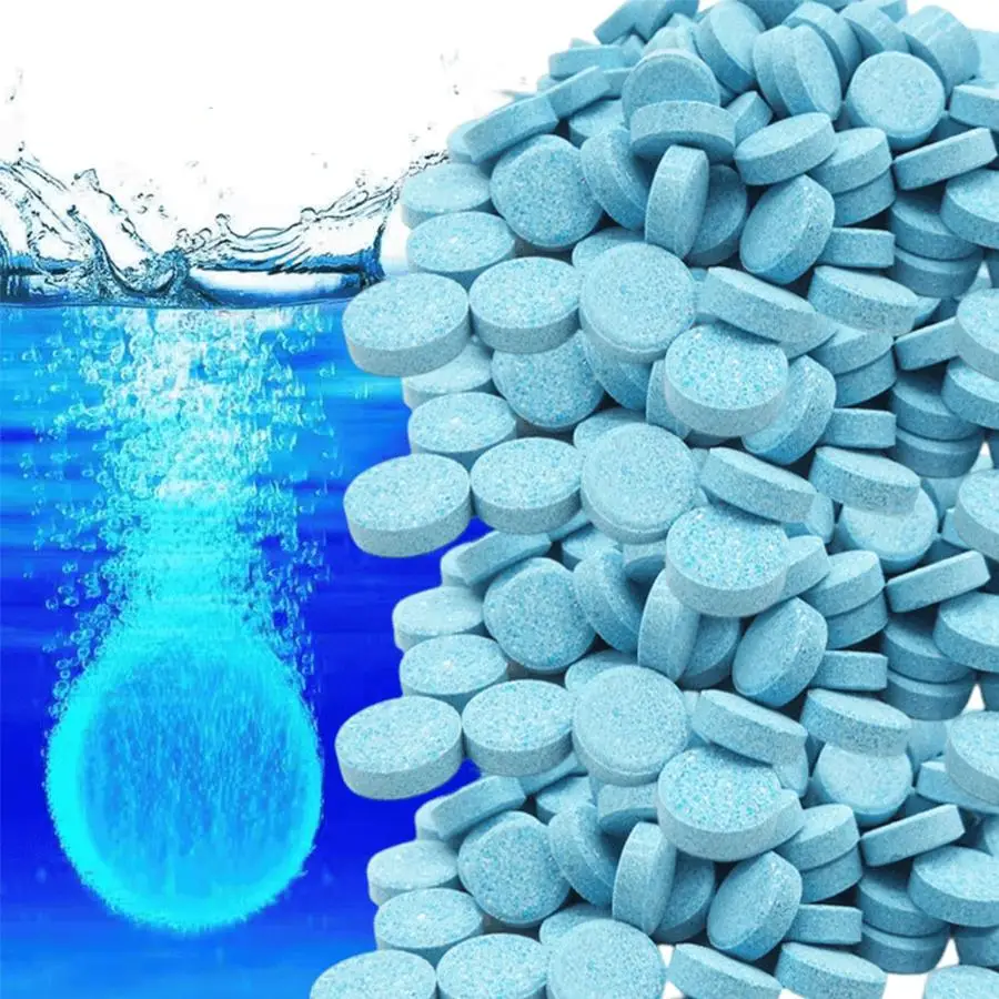 Car Windscreen Cleaner Tablet, 1 Set Solid Cleaner, Effervescent Tablet, Auto Wiper Glass Solid Cleaning Concentrated Tablets, Multipurpose Car Cleani