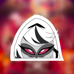 Carmilla Carmine - Hazbin Hotel | Waterproof Vinyl & Holographic Sticker | Water Resistant Matte Sticker | Laminated Sticker Protection