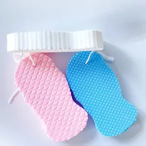 Super Soft Exfoliating Bath Sponge, Reusable Body Scrubber, Body Care Tool, Gentle Natural Fiber Shower Sponge for Adults & Kids, Spa Experience