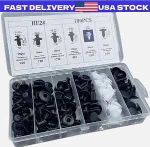 Retainer Clips Body Bumper Rivet FENDER Trim Molding Push Pin Clip Assortments