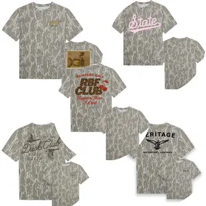 {Full Size S-5XL} Mossy Oak Bottomland Camo T-Shirt State Pink Script Duck Club Members Only Heritage Graphic Tee Unisex Hunting Shirt Waterfowl Duck Print Outdoor Casual Streetwear Breathable Lightweight Cotton Trendy TikTok Shop US