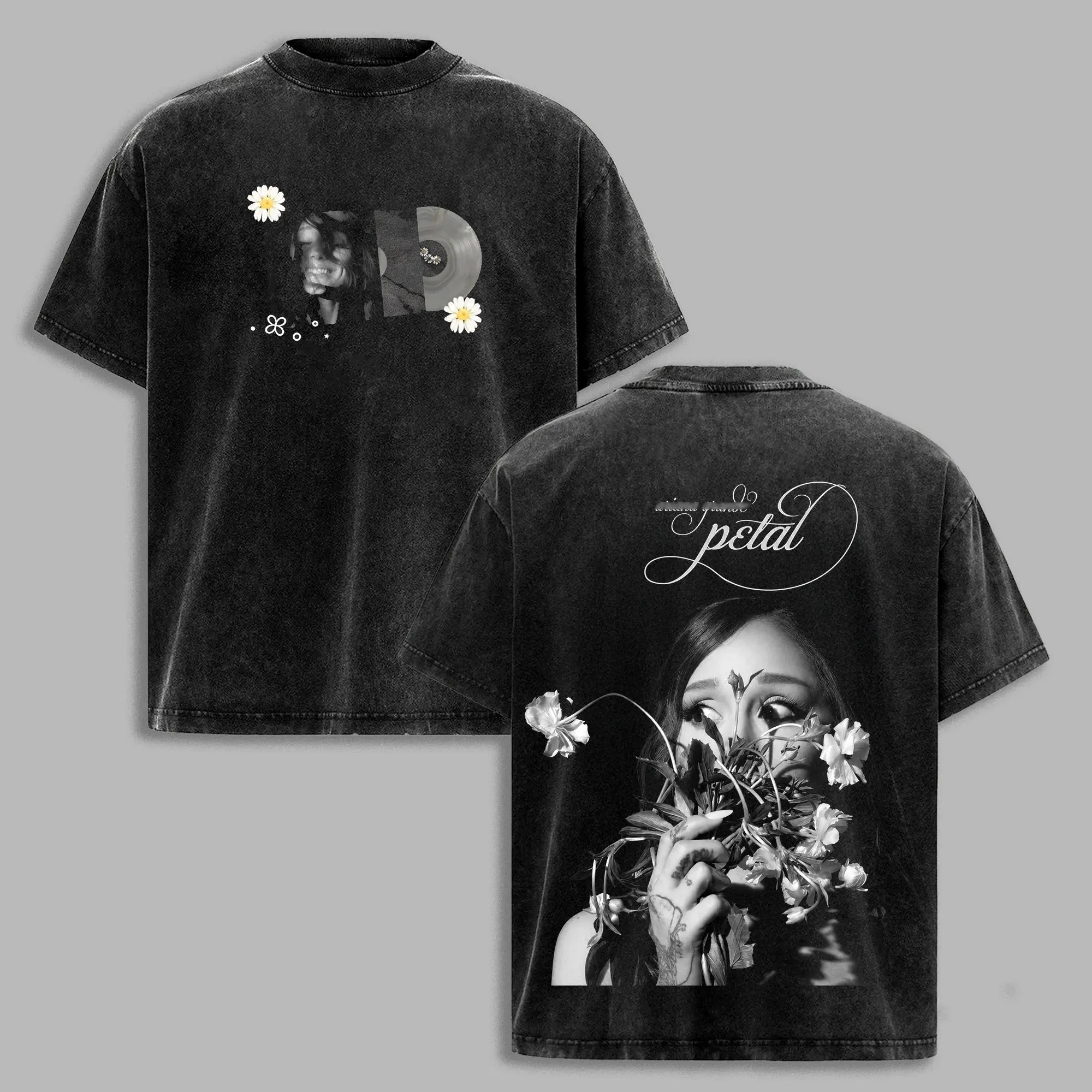 Retro Ariana - Petal Album Tee V2 High-Quality Unisex Washed Tee Eternal Sunshine Tour 2026 Graphic Vintage Petal Merch Streetwear Graphic Shirt Gift for Ariana Fan
