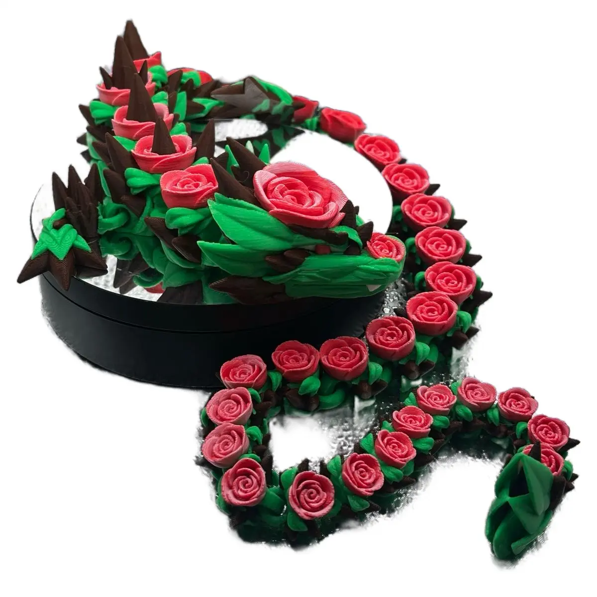 29” Rosebud Dragon | Articulating Rosebud Dragon | Multi Color Rose Dragon