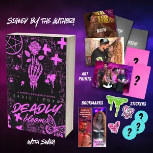 Deadly Blooms - A darkish paranormal mystery by Sadie J. Foxx- signed by author with Swag pack