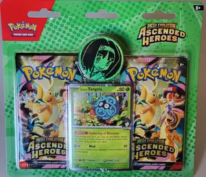 Pokemon Mega Evolution Ascended Heroes Erikas Tangela Blister 2 pack