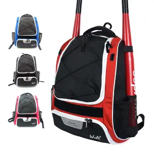 Wolt T-Ball Backpack for Kids - Perfect Baseball Softball Gift for Youth Players - Durable Sports Bag with Shoe Pocket & Fence Hook - Fits Bats, Helmet, Glove & Cleats - 2026 Spring Season Essential