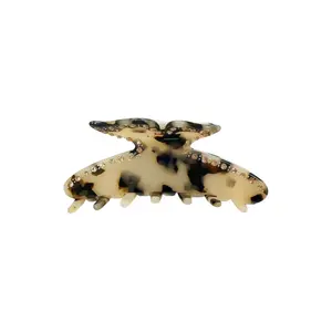 Fashion Butterfly Hair Claw Clips for Women French Retro Acetate Barrettes Tortoise Shell Luxury Hair Claw Tortoiseshell Hair Accessories