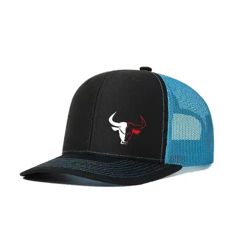 Unisex Baseball Cap with Bull Head Design, Adjustable Trucker Hat, Adjustable Snapback Cap for Men & Women, Casual Outdoor Hat, Casual Fitted Mesh Sun Hat for All Seasons