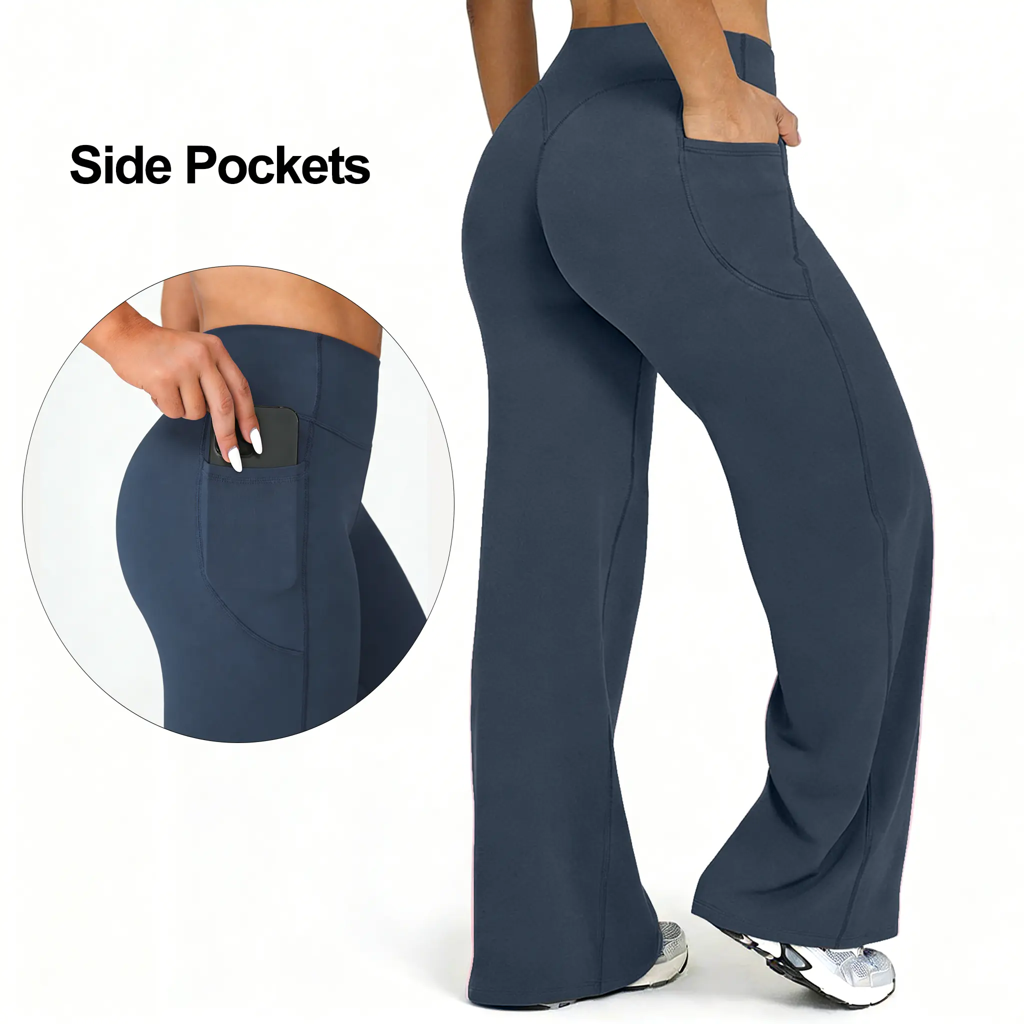 Dark Blue with Pockets