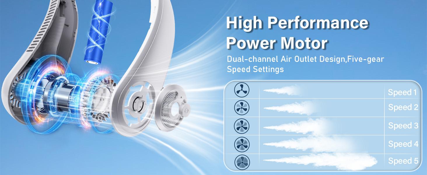 BEYYON Ergonomic Bladeless Neck Fan with Neck Support, 5-Speed Rechargeable, 15H Long Lasting, Ultra Quiet Rechargeable Cooling Fan for Travel, Outdoor, Hot Flashes, Golf, Office BEYYON Ergonomic Bladeless Neck Fan with Neck Support, 5-Speed Rechargeable, 15H Long Lasting, Ultra Quiet Rechargeable Cooling Fan for Travel, Outdoor, Hot Flashes, Golf, Office
