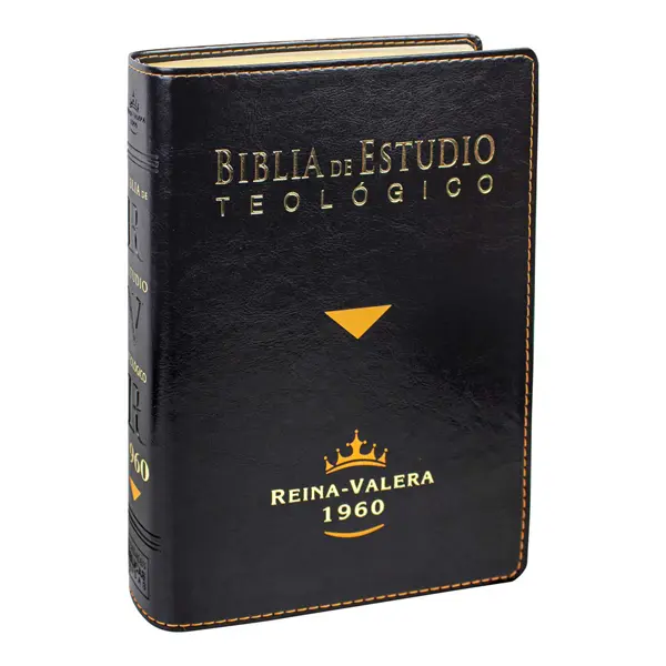 Biblia de Estudio Teológico Reina Valera 1960 Piel Fabricada Negro con Index (Spanish Edition)