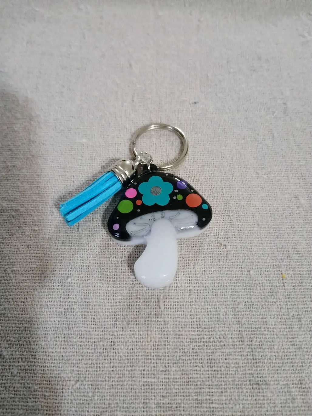 Mushroom Tassel Keychain