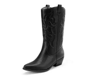 Dream Pairs Mid Calf Western Boots Wide