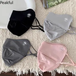 Women's Outdoor Sun Protection Mask Breathable Skin-friendly UV Protection 3D Eye Protection Makeup Resistant