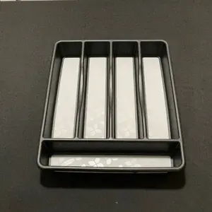 Durable Rectangle Silverware Holder, Home Organiser for Kitchen Racks and Shelf