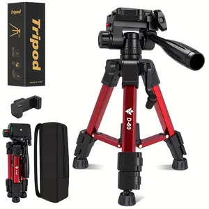 Professional Smartphone Tripod, 24.8 Inch Desktop Stand, 360 Rotation, Portable Tripod for Live Streaming, Outdoor Mirrorless Camera Photography