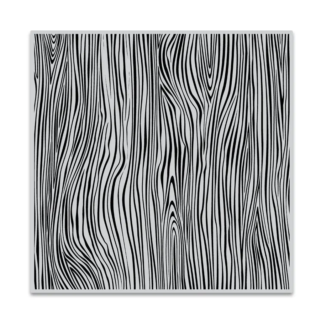 Woodgrain Bold Prints Cling Stamp