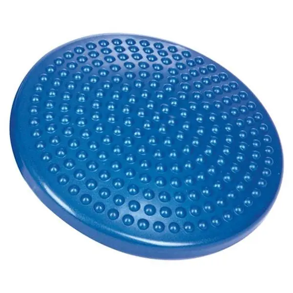 Aeromat 12-Inch Balance Disc Cushion, Soft PVC Air-Filled Pad for Fitness, Stability & Balance Training, Portable, Blue