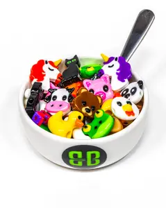 Animal Bead Soup - Random Mix of Colorful, Original Plastic Beads by Weight