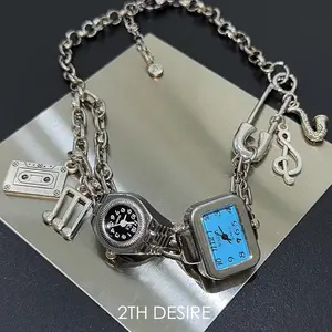 Watch, Water Bottle, Brooch, Necklace, Chain, Exquisite Collarbone Chain