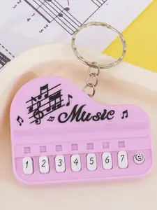 Handmade DIY Piano Keychain, Unisex Fashion Accessory, Trendy Pendant, Realistic Design, Universal Use, Stylish Jewelry