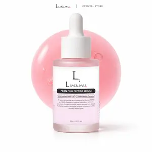 Limamu Pink PDRN Serum, Peptide + Niacinamide Glow Serum for Hydration, Glass Skin & Even Tone, Korean Skincare