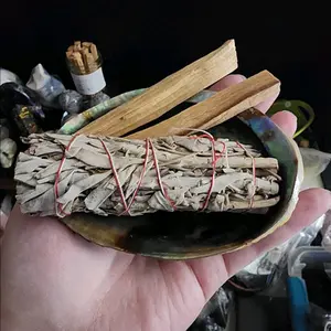 Cleansing Kit with Abalone Shell Sage Cleansing Bundle, 2 Palo Santo Earthy Aroma
