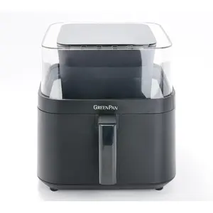 GreenPan 7Qt Ceramic Nonstick 360 Clear View Air Fryer